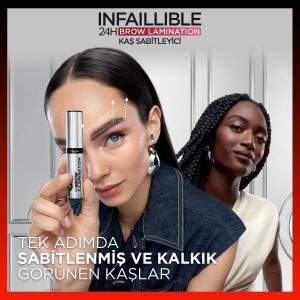 L'Oréal Paris Infaillible 24H Brow Lamination Şeffaf Kaş Sabitleyici - 3