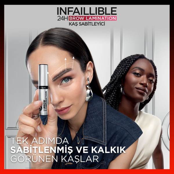 L'Oréal Paris Infaillible 24H Brow Lamination Şeffaf Kaş Sabitleyici - 3