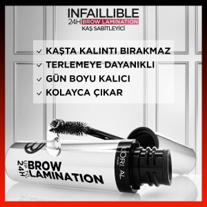 L'Oréal Paris Infaillible 24H Brow Lamination Şeffaf Kaş Sabitleyici - 5