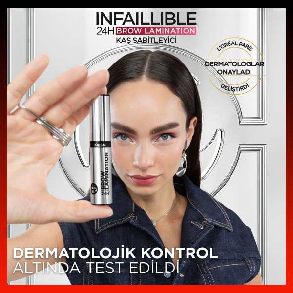 L'Oréal Paris Infaillible 24H Brow Lamination Şeffaf Kaş Sabitleyici - 7