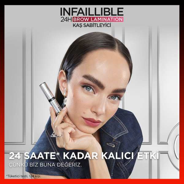 L'Oréal Paris Infaillible 24H Brow Lamination Şeffaf Kaş Sabitleyici - 8