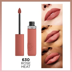 L'Oréal Paris Infaillible Matte Resistance Likit Mat Ruj - 630 Rose Heat - 3