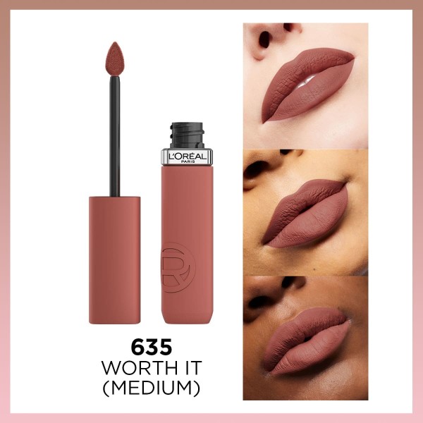 L'Oréal Paris Infaillible Matte Resistance Likit Mat Ruj - 635 Worth It - 3