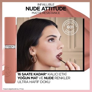 L'Oréal Paris Infaillible Matte Resistance Likit Mat Ruj - 645 Crush Alert - 4