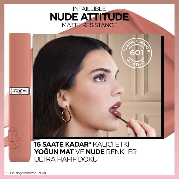 L'Oréal Paris Infaillible Matte Resistance Likit Mat Ruj - 645 Crush Alert - 4
