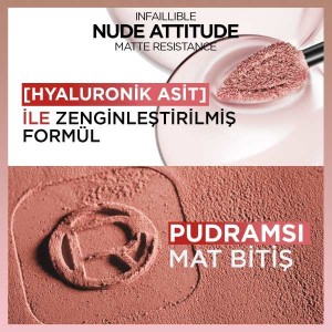 L'Oréal Paris Infaillible Matte Resistance Likit Mat Ruj - 645 Crush Alert - 5