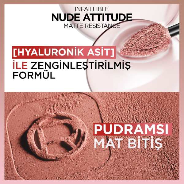 L'Oréal Paris Infaillible Matte Resistance Likit Mat Ruj - 645 Crush Alert - 5