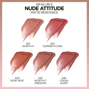 L'Oréal Paris Infaillible Matte Resistance Likit Mat Ruj - 645 Crush Alert - 7