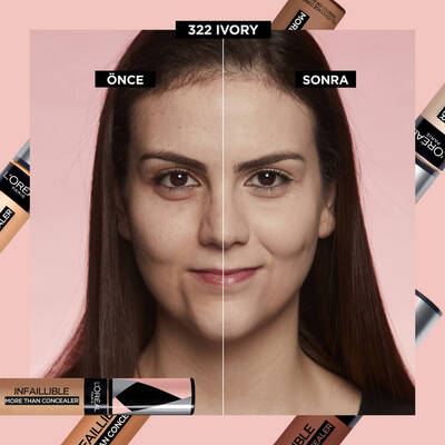 L'Oréal Paris Infaillible Tüm Yüze Uygulanabilir Kapatıcı 322 Ivory - 5