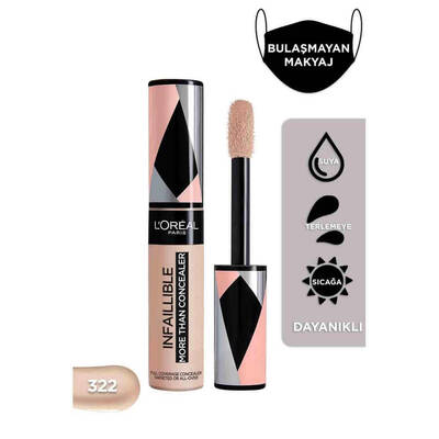 L'Oréal Paris Infaillible Tüm Yüze Uygulanabilir Kapatıcı 322 Ivory - 2
