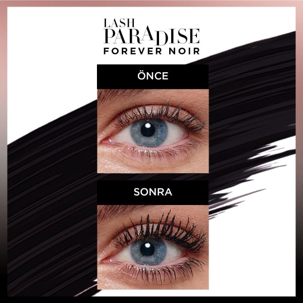 L'Oréal Paris Lash Paradise Forever Noir Maskara - 5