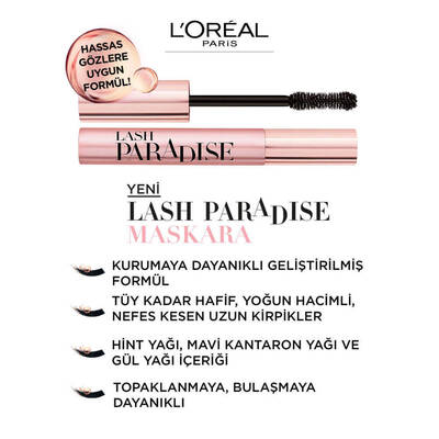 L'Oréal Paris Lash Paradise Mascara Black - 9