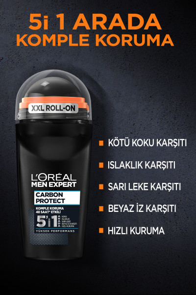 L'Oréal Paris Men Expert Carbon Protect 5in1 Roll-On 50 Ml - 2