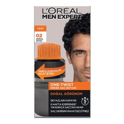 Loreal Paris Men Expert - L'Oréal Paris Men Expert One-Twist Erkek Saç Boyası 02 Siyah