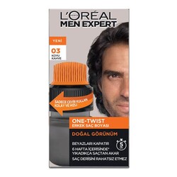 Loreal Paris Men Expert - L'Oréal Paris Men Expert One-Twist Erkek Saç Boyası 03 Koyu Kahve