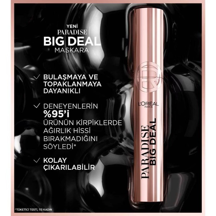 L'Oréal Paris Paradise Big Deal Mascara Black - 3