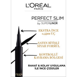 L'Oréal Paris Perfect Slim by Superliner Eyeliner Siyah - 5