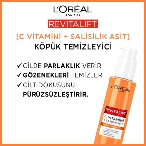 L'Oréal Paris Revitalift Clinical [C vitamini + Salisilik Asit] Gözenek Karşıtı, Aydınlatıcı Temizleme Jeli 150 Ml - 2
