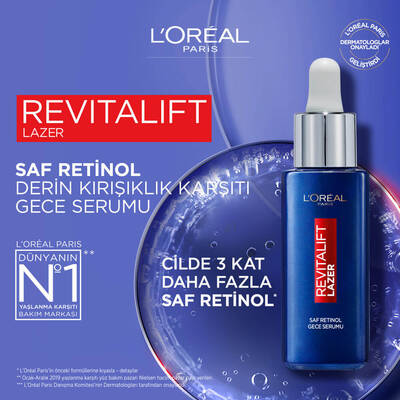 L'Oréal Paris Revitalift Lazer Saf Retinol Gece Serumu 30 Ml - 8