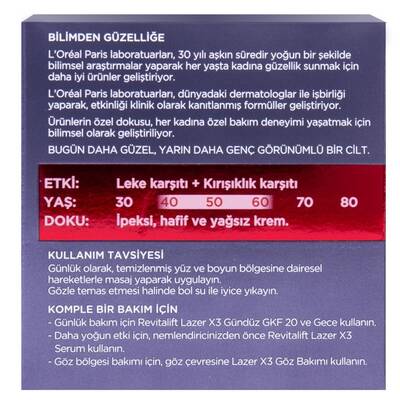 L'Oréal Paris Revitalift Lazer x3 Leke ve Kırışıklık Karşıtı 50 Ml - 4