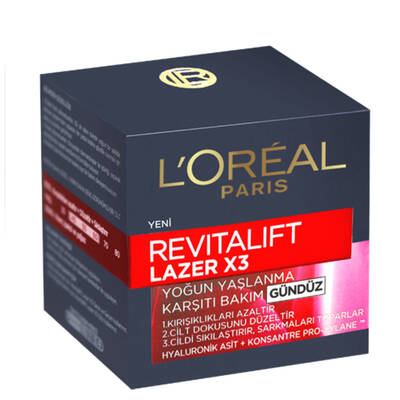 L'Oréal Paris Revitalift Lazer x3 Yaşlanma Karşıtı Bakım Kremi 50 Ml - 3