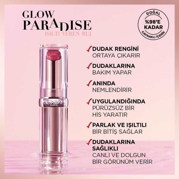 L'Oréal Paris Riche Shine Addiction Ruj 111 Pink Wonderland - 5