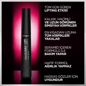 L'Oréal Paris Telescopic Lift Mascara Ekstra Siyah - 7