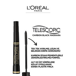 L'Oréal Paris Telescopic Carbon Mascara Black - 4