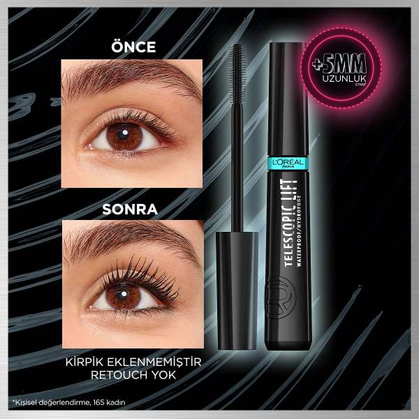 L'Oréal Paris Telescopic Lift Suya Dayanıklı Maskara - 6