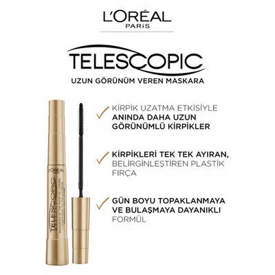 L'Oréal Paris Telescopic Mascara Black - 5