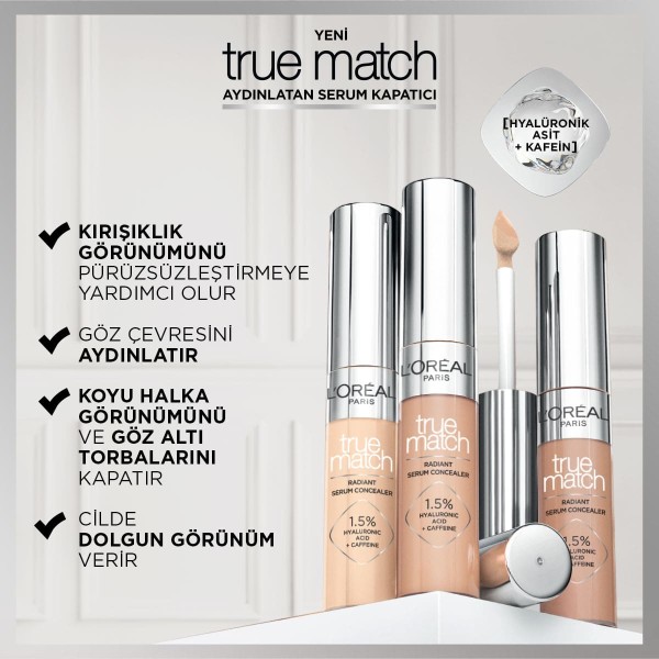 L'Oréal Paris True Match Aydınlatan Serum Kapatıcı - 1R - 4