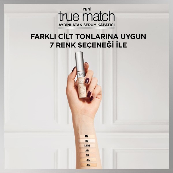 L'Oréal Paris True Match Aydınlatan Serum Kapatıcı - 1R - 8
