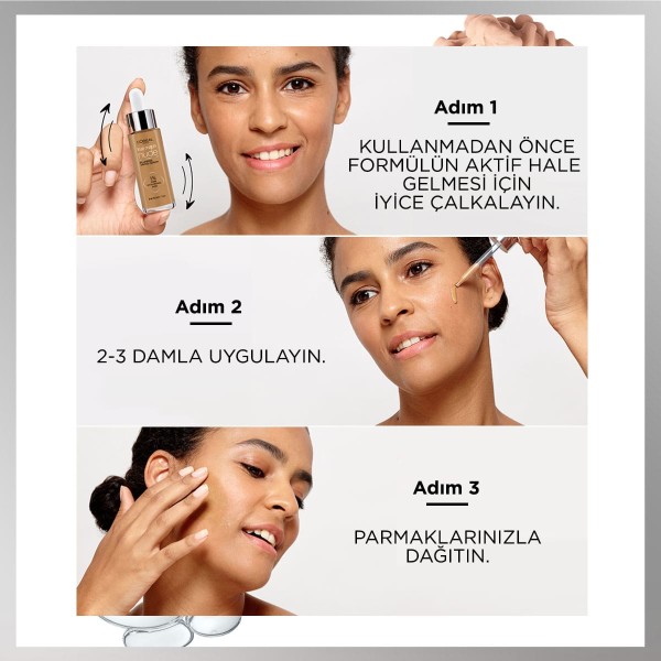 L'Oréal Paris True Match Nude Fondöten Serum 1-2 Rosy Light - 8