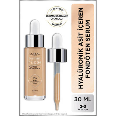 L'Oréal Paris True Match Nude Fondöten Serum 2-3 Light - 2