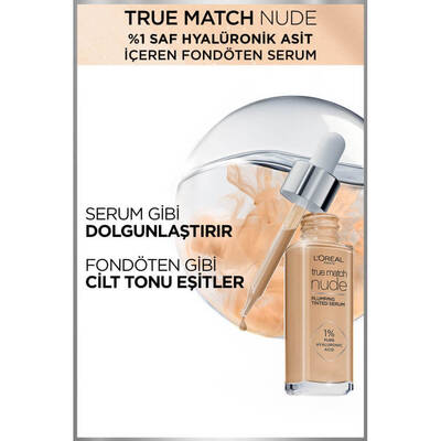 L'Oréal Paris True Match Nude Fondöten Serum 2-3 Light - 3