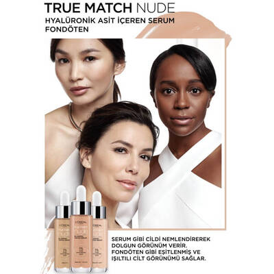 L'Oréal Paris True Match Nude Fondöten Serum 2-3 Light - 7
