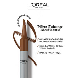 L'Oréal Paris Unbelieva Brow Micro Tatouage Kaş Kalemi 108 Dark Brunette - 3