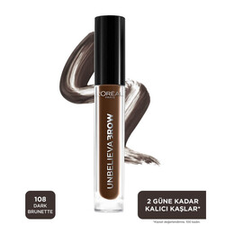 L'Oréal Paris Unbelieva Brow Uzun Süre Kalıcı Kaş Jeli 108 Dark Brunette - 2