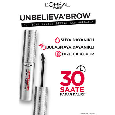 L'Oréal Paris Unbelieva Brow Uzun Süre Kalıcı Şeffaf Kaş Maskarası - 5