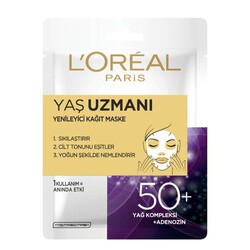 Loreal Paris Cilt - L'Oréal Paris Yaş Uzmanı 50+ Yenileyici Kağıt Maske