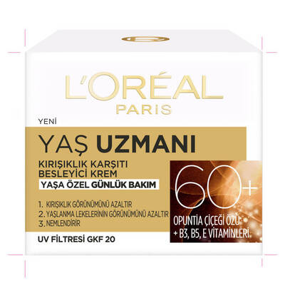 L'Oréal Paris Yaş Uzmanı 60+ Kırışıklık Karşıtı Besleyici Krem 50 Ml - 3
