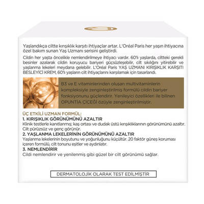 L'Oréal Paris Yaş Uzmanı 60+ Kırışıklık Karşıtı Besleyici Krem 50 Ml - 4