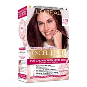 L'Oréal Paris Excellence Creme Gloss Saç Boyası 4.15 - Loreal Paris Excellence
