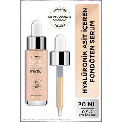 L'Oréal Paris True Match Nude Fondöten Serum 0.5-2 Very Light - 2