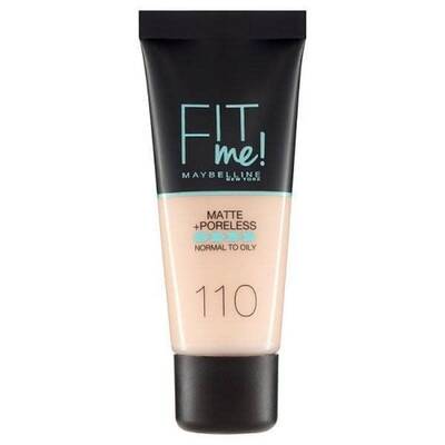 Maybelline Fit Me Matte Poreless Foundation 30 Ml 110 Porcelain - 1