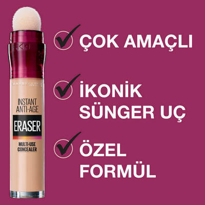 Maybelline Instant Anti Age Eraser Kapatıcı 121 Light Honey - 4
