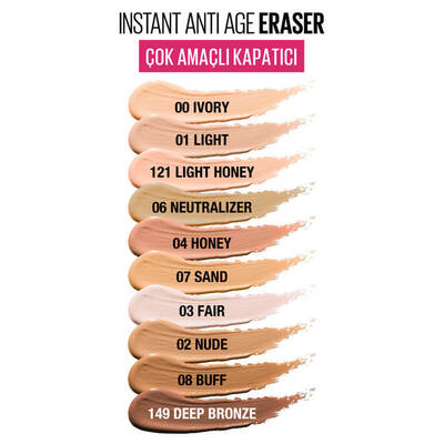 Maybelline Instant Anti Age Eraser Kapatıcı 121 Light Honey - 8