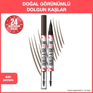 Maybelline New York Build a Brow 2in1 Kaş Kalemi ve Jeli Ash Brown - 2