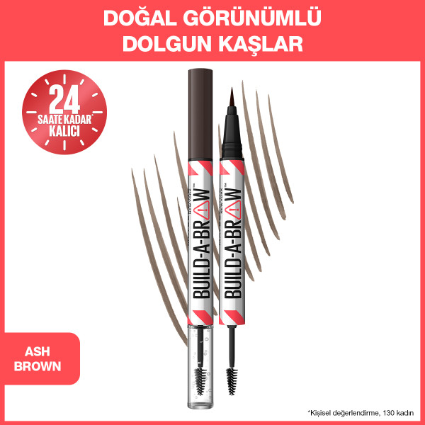 Maybelline New York Build a Brow 2in1 Kaş Kalemi ve Jeli Ash Brown - 2