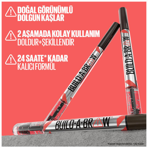 Maybelline New York Build a Brow 2in1 Kaş Kalemi ve Jeli Ash Brown - 6